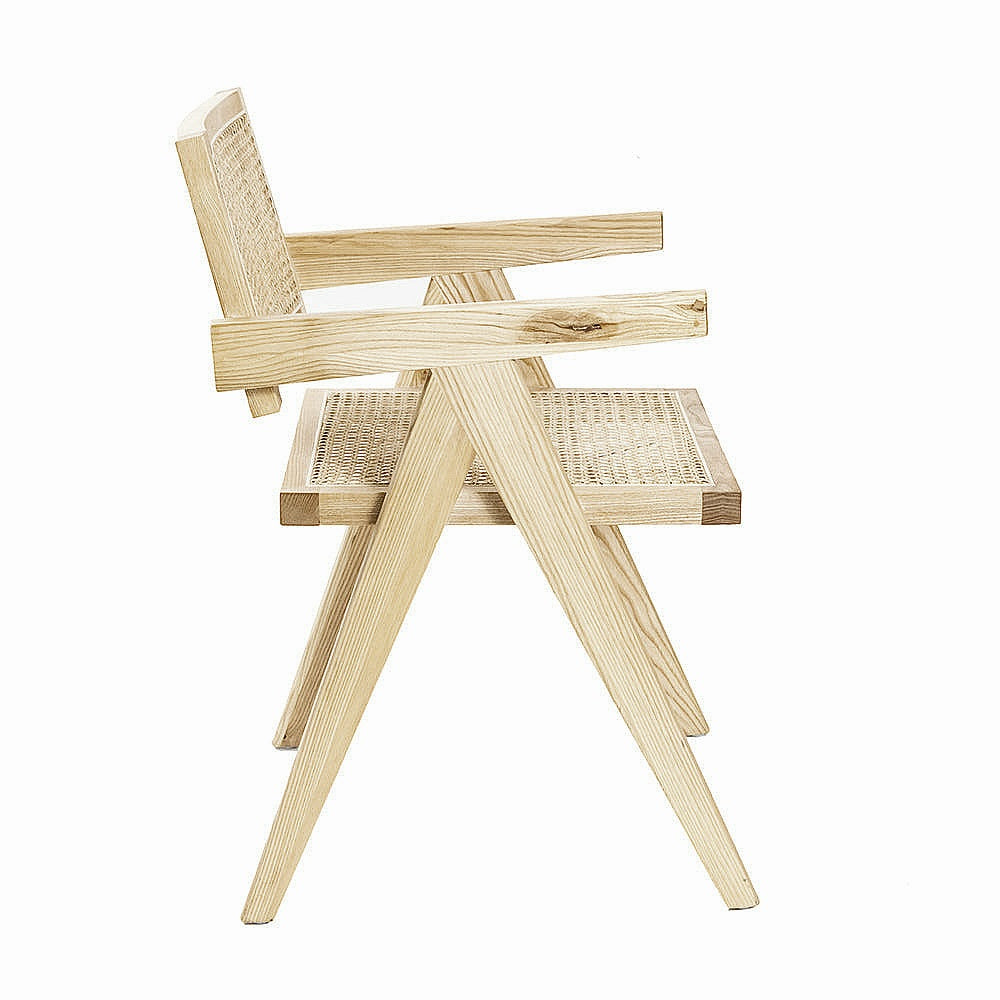 Pierre Jeanneret Style Chair Natural