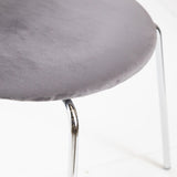 Wave Dining Chair Grey Polyester - Bloomingville