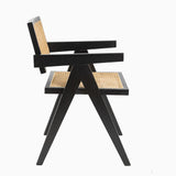 Pierre Jeanneret Style Chair Black