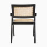 Pierre Jeanneret Style Chair Black