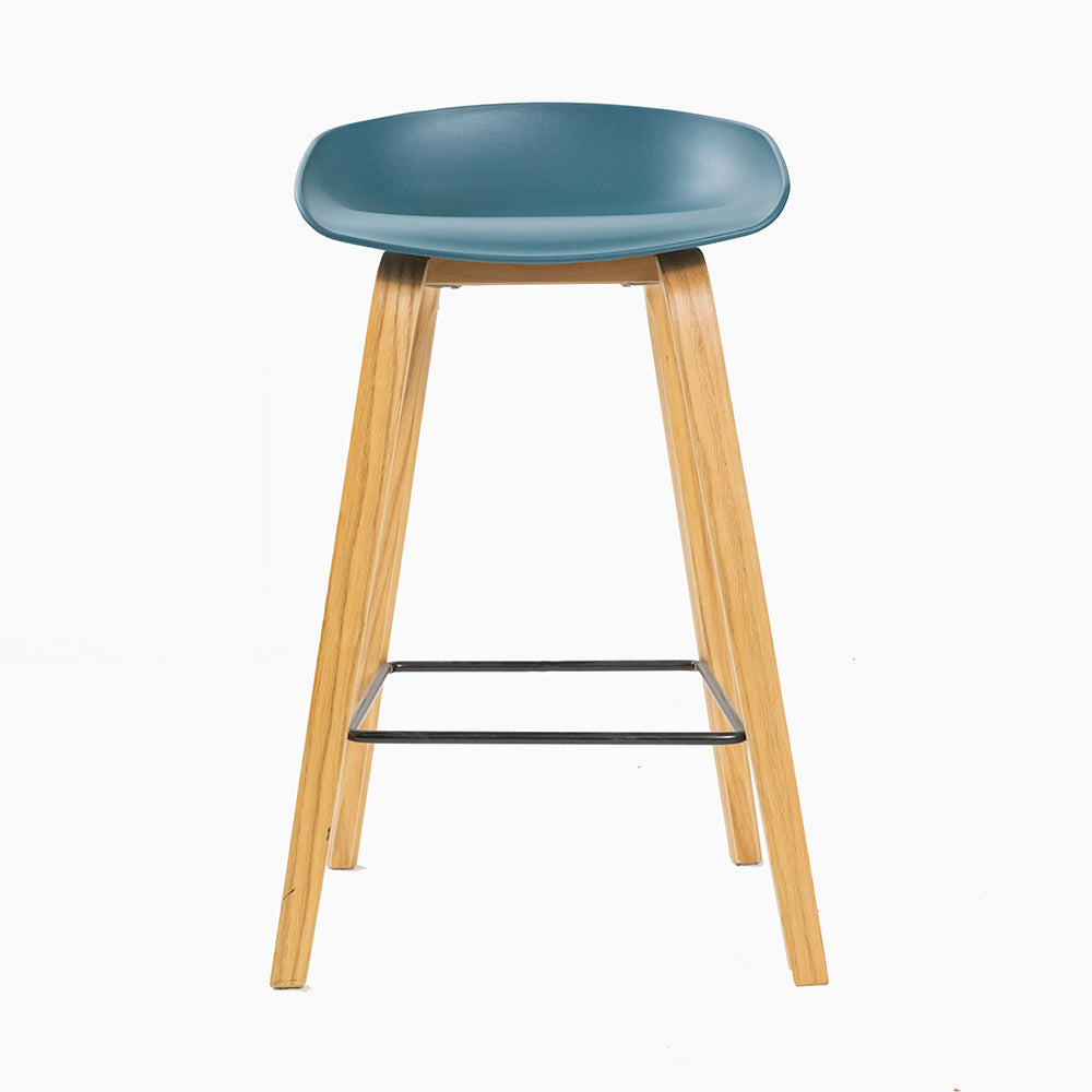 Vogue Low Back Bar Stool - Teal