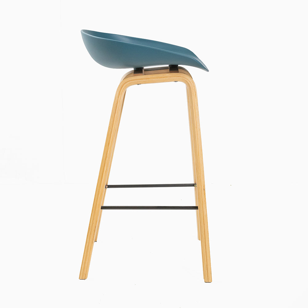 Vogue Low Back Bar Stool - Teal