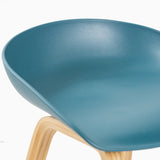 Vogue Low Back Bar Stool - Teal