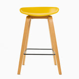 Vogue Back Bar Stool - Yellow