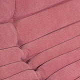 Togo Style Sofa Pastel Pink Corduroy Corner