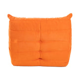 Togo Style Sofa Orange Suede