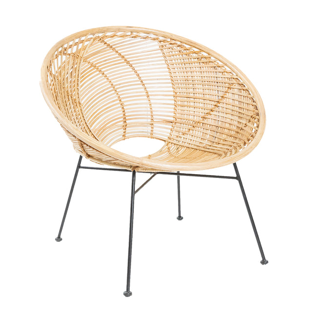 HKliving Rattan Ball Chair Natural