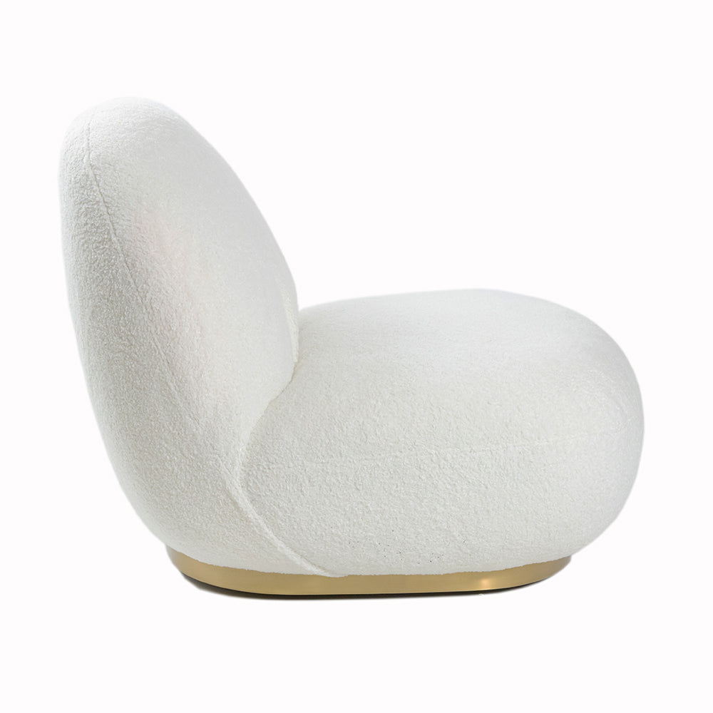 Pacha Style Swivel Lounge Chair White