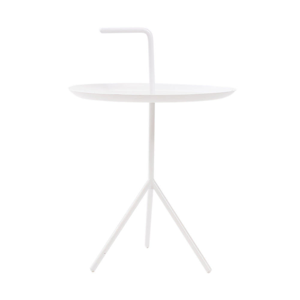 Plain white side table discount