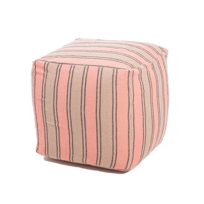 Striped Cotton Pouf  Madam Stoltz