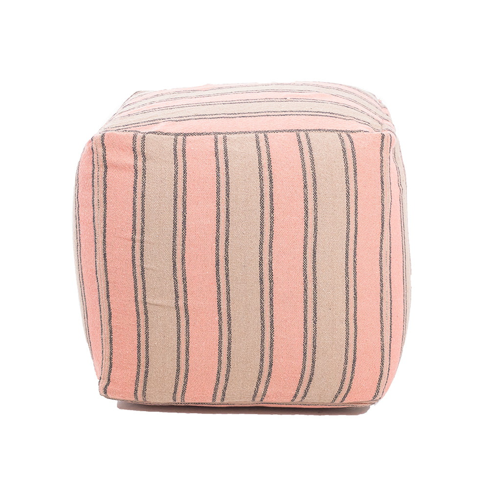 Striped Cotton Pouf  Madam Stoltz