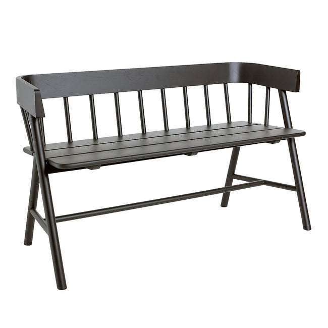 HKliving Teak Bench Black