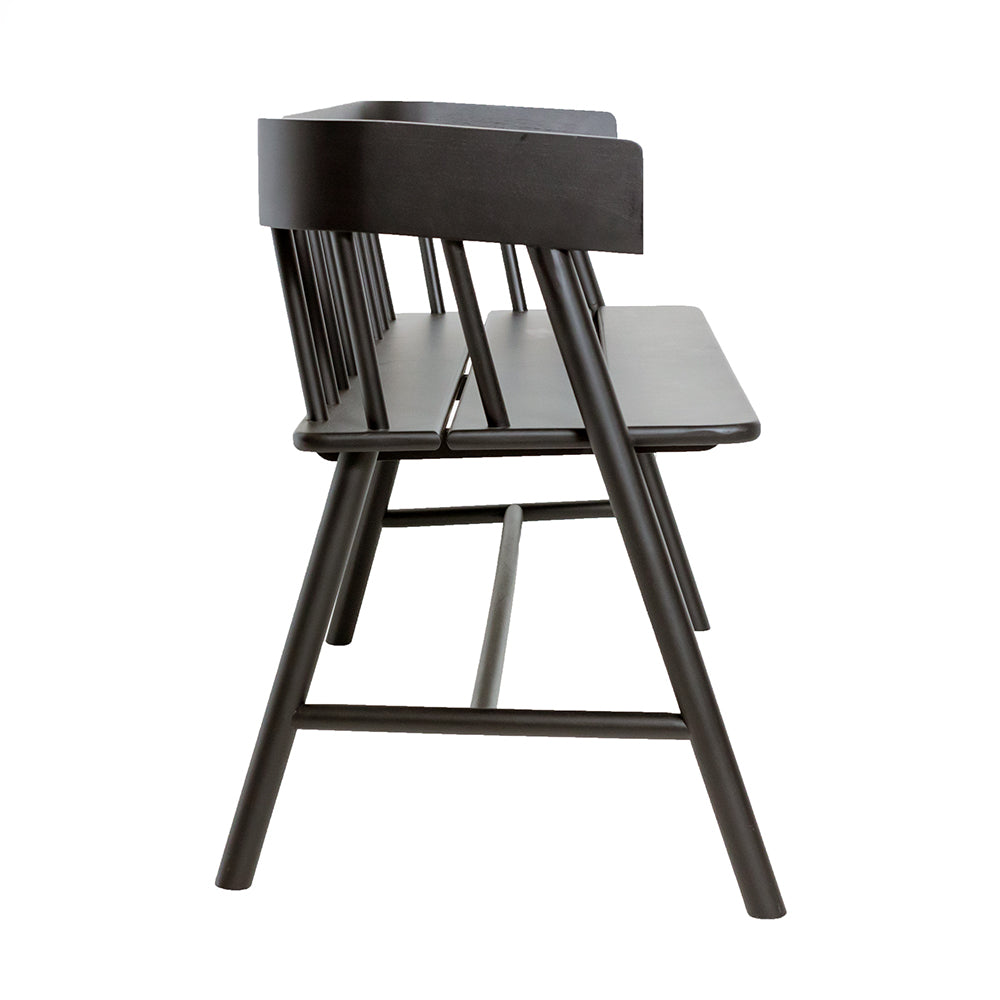 HKliving Teak Bench Black