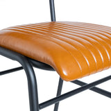 Hipster Leather Upholstered Bar Stool Tan