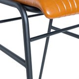 Hipster Leather Upholstered Bar Stool Tan