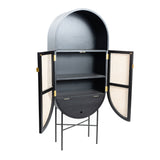 HKliving Retro Oval Cabinet Black