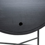 HKliving Retro Oval Cabinet Black