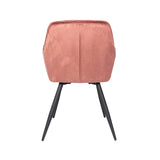Carver Dining Chair Pink Velvet