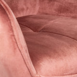 Carver Dining Chair Pink Velvet