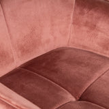 Carver Dining Chair Pink Velvet
