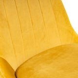 Bueno Dining Chair Mustard Yellow Velvet