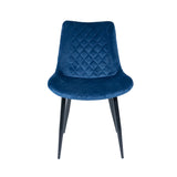 Bruno Dining Chair Blue Velvet