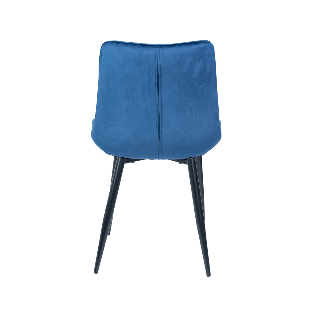 Bruno Dining Chair Blue Velvet