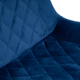 Bruno Dining Chair Blue Velvet