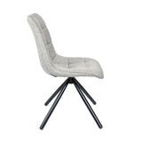 Bondo Dining Chair Grey Fabric