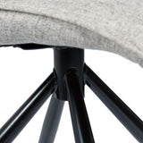 Bondo Dining Chair Grey Fabric