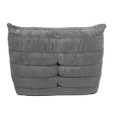 Togo Style Sofa Charcoal Grey Corduroy