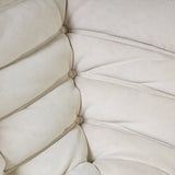 Togo Style Sofa Off White Suede Corner