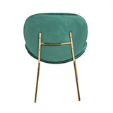 Beatle Style Lounge Chair Green Velvet