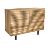 Solid Oak 2 Doors Slatted Cabinet L 105cm / Strachel A.F.