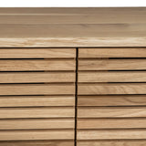 Solid Oak 4 Doors Slatted Cabinet L 210cm/ Strachel A.F.