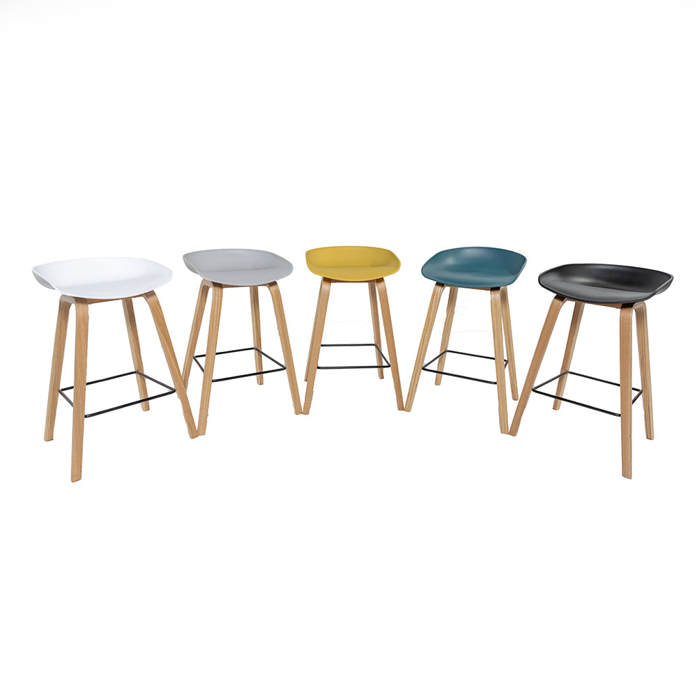 Vogue Back Bar Stool - Yellow