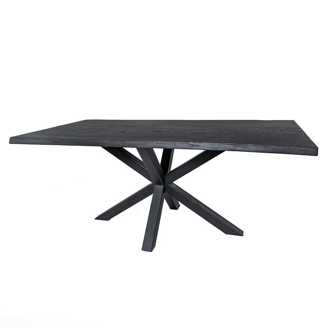 Solid Oak DiningTable Burnt / Star Frame / Strachel A.F.