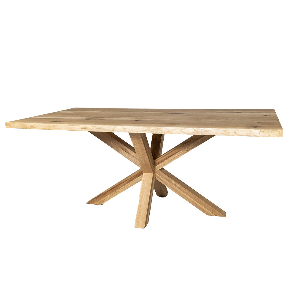 Solid Oak Table/ Star Frame / Strachel A.F.
