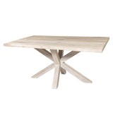 Solid Oak DiningTable Whitewashed / Star Frame / Strachel A.F.