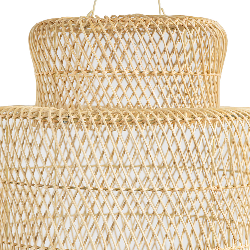 Natural Rattan Net Pendant Lamp Shade