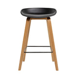 Vogue Low Back Bar Stool - Black