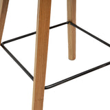 Vogue Low Back Bar Stool - Black