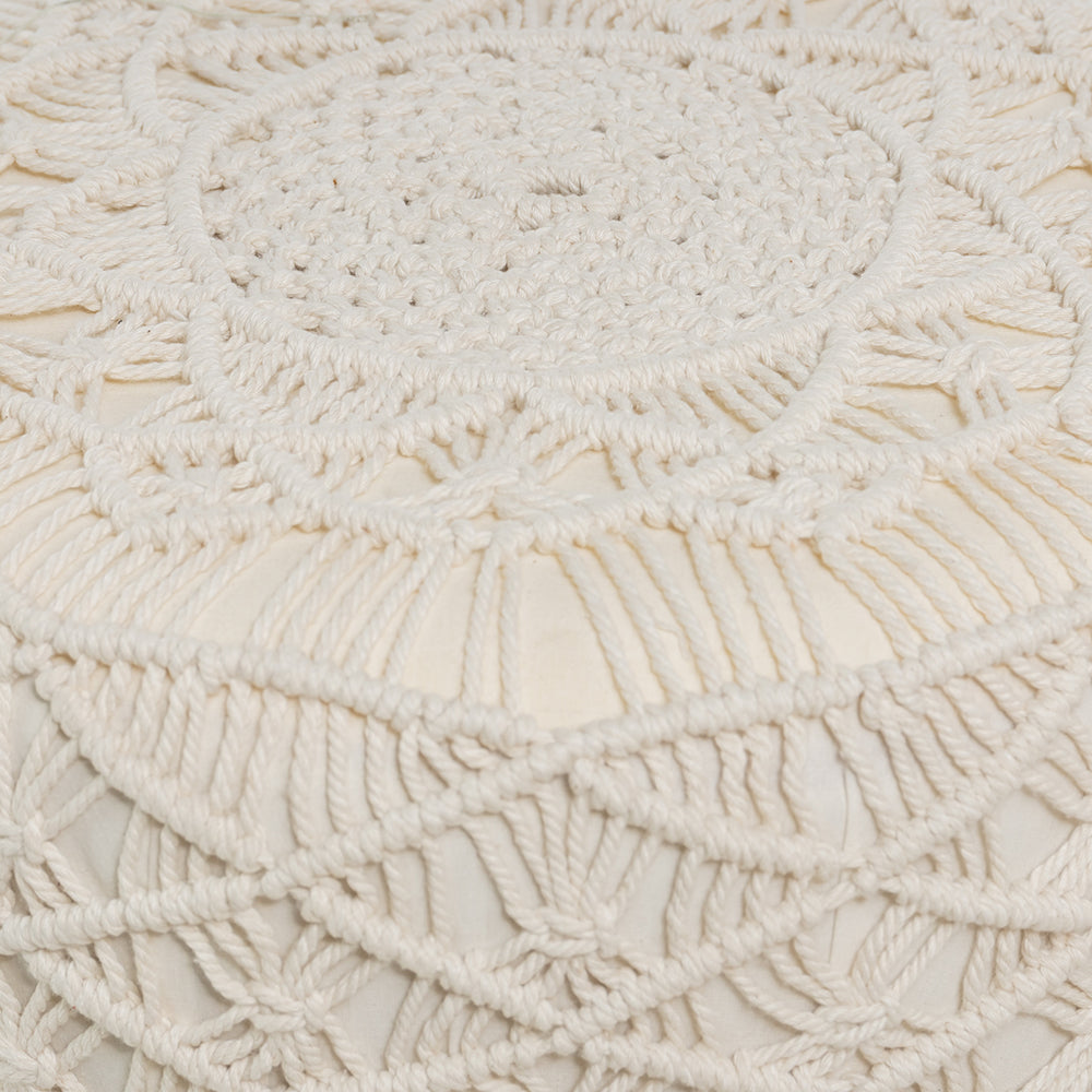 Macrame Pouf