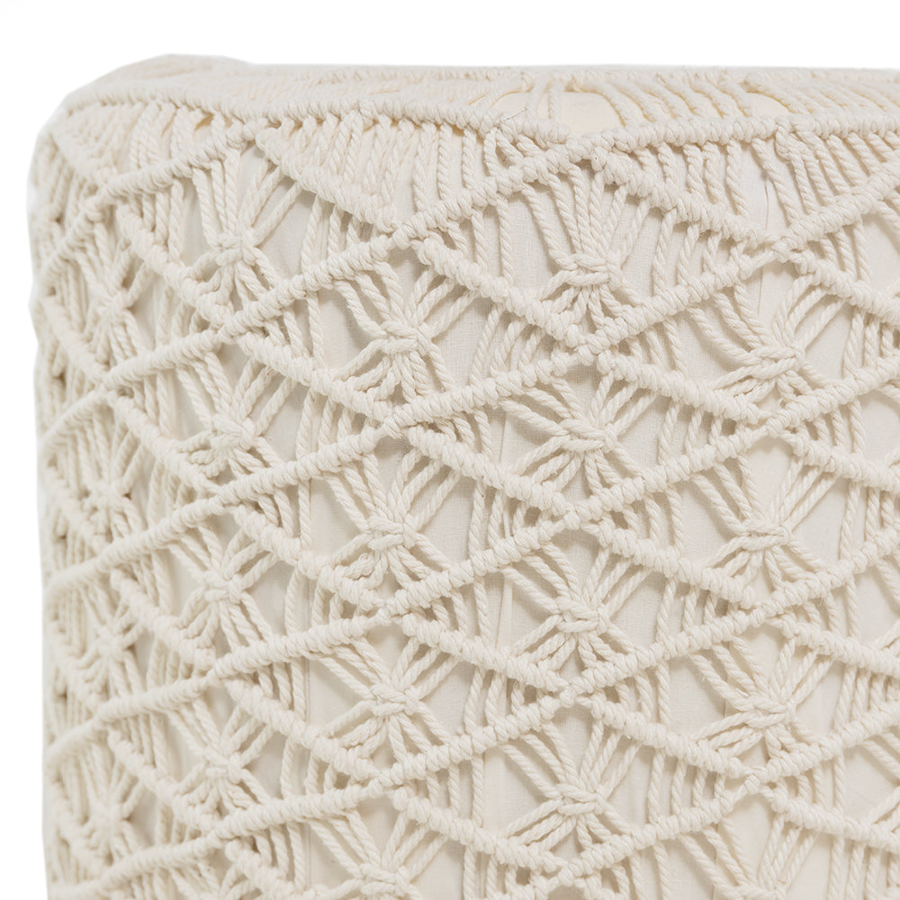 Macrame Pouf