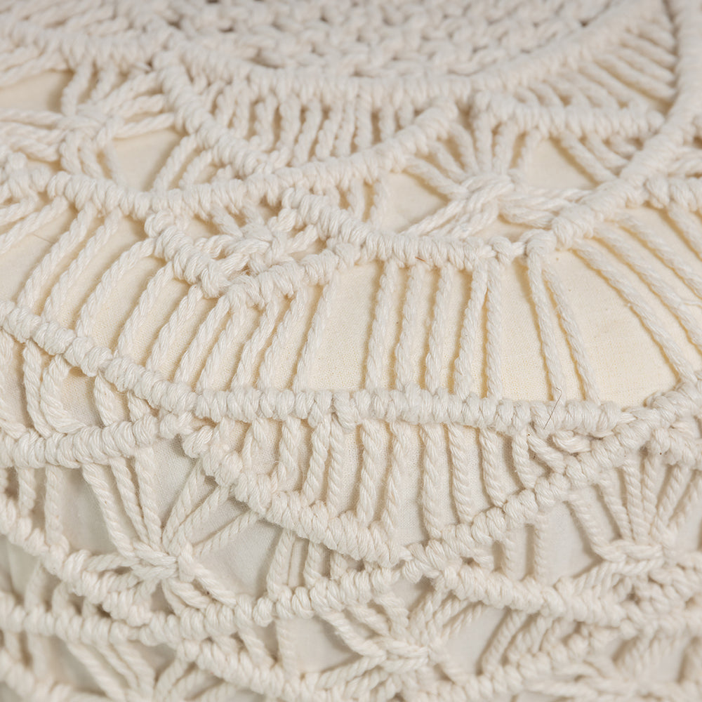 Macrame Pouf