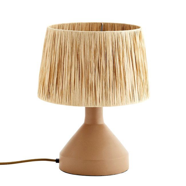 Iron Table Lamp Beige With Raffia Shade
- Madam Stoltz