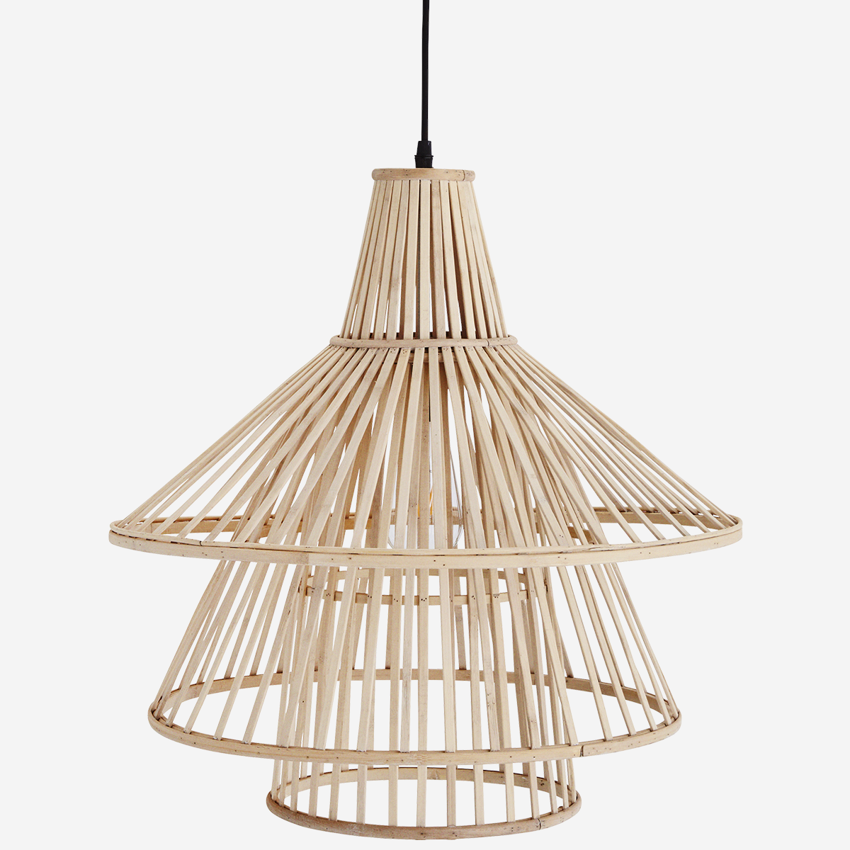 Bamboo Tiered Ceiling Lamp