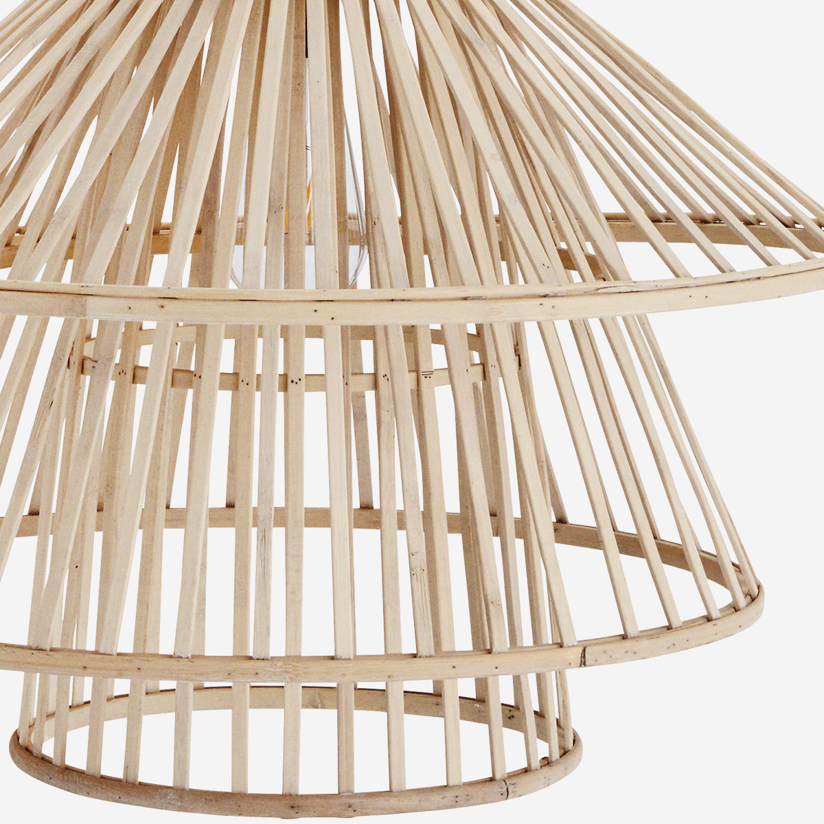 Bamboo Tiered Ceiling Lamp