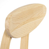 Emily Dining Chair Oak - Padded Seat Green