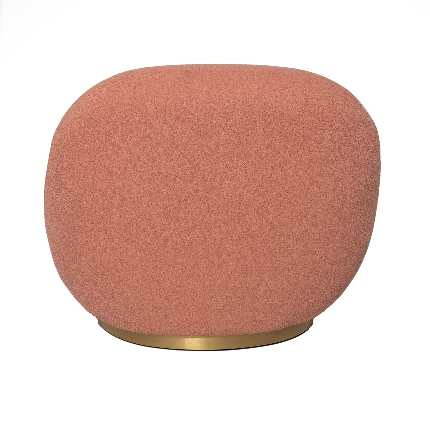 Pacha Style Swivel Lounge Chair Salmon Pink